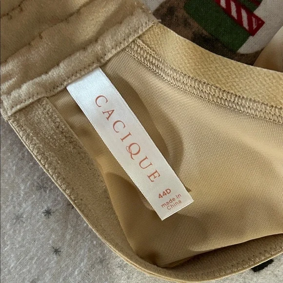 Cacique Beige Full-Coverage Bra - Picture 4 of 4